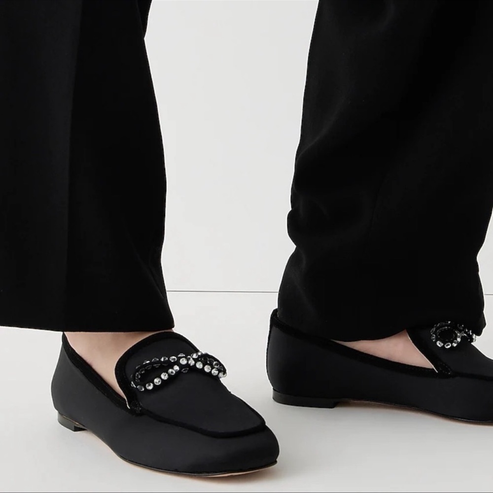 J. CREW Marie bow loafers in satin Size 8.5 New - Picture 14 of 16